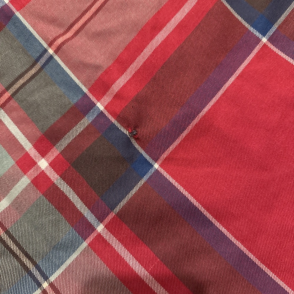 Lauren Ralph Lauren Red Tartan Plaid Wool Maxi Skirt Size 6 Vintage Repair - Picture 4 of 8